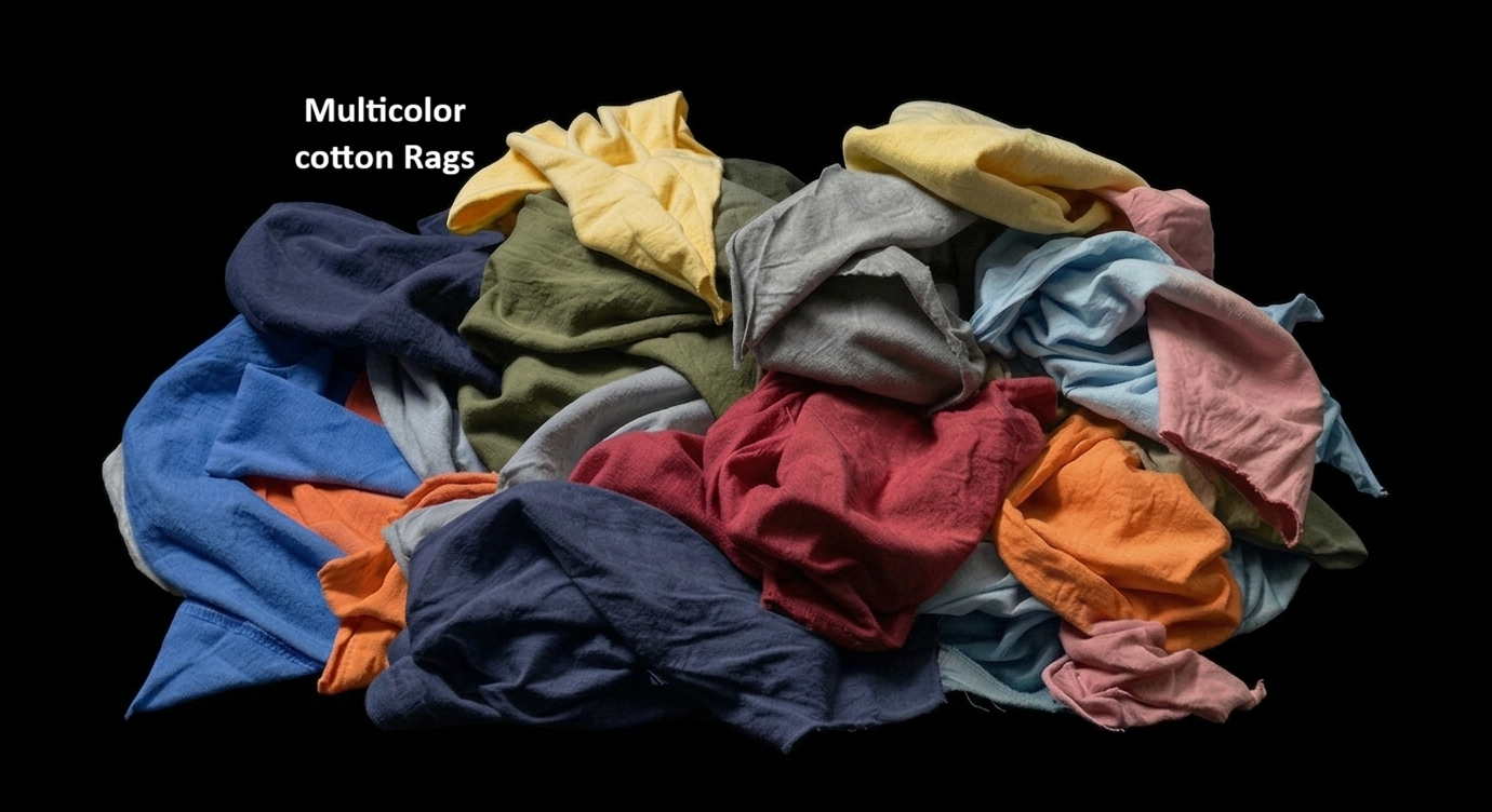 Premium Multicolor cotton Rags for automotive, engineering & industrial cleaning. Highly absorbent, lint-reduced. – Gazi Rags